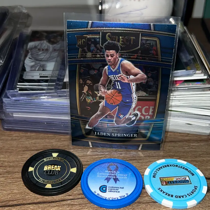 Jaden Springer 2021 2022 Panini Select Concourse RC Philadelphia 76ers