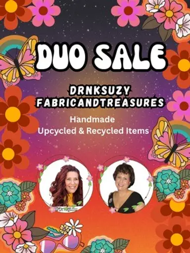 Upcycle Recycle Home Decor with Fabric and Treasures & Drnksuzy