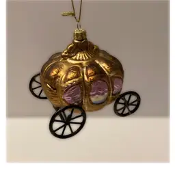 Vintage Cinderella’s Glass Pumpkin Carriage Ornament