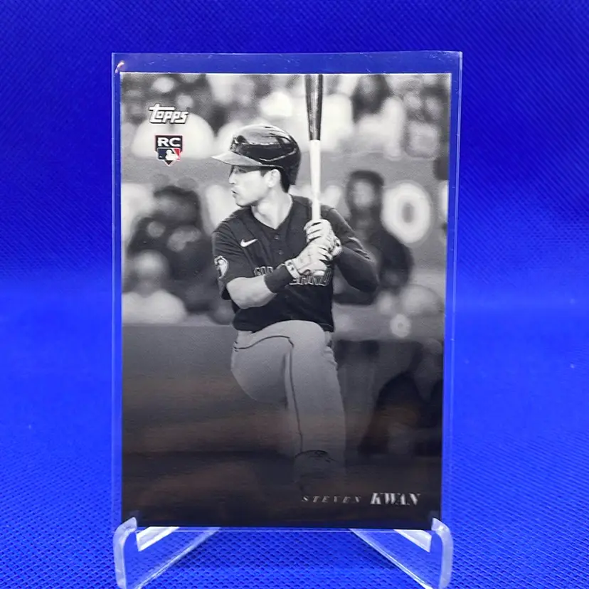 2022 Topps Black And White Steven Kwan RC Cleveland Guardians