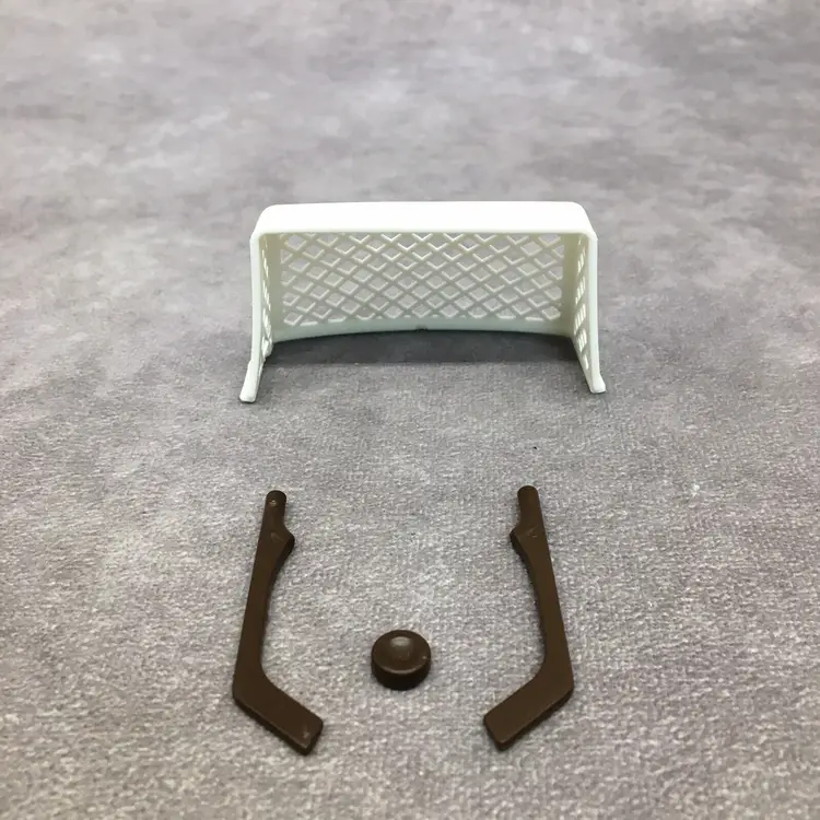 Playmobil Child's Hockey Goal Net, Sticks & Puck- Net has damage