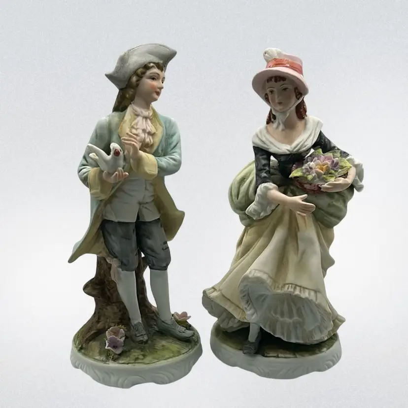 Lefton Elaine And Norman Figurines KW3045
