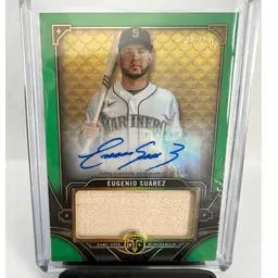 2022 Topps Triple Threads Eugenio Suarez Auto Single Jumbo Relic Emerald SP 45/50