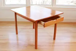 TWO DRAWERS MID-CENTURY MODERN KITCHEN / SIDE TABLE