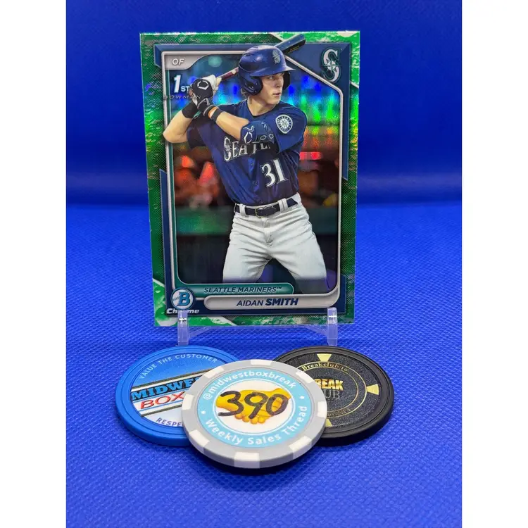Aidan Smith - 2024 Bowman Chrome 1st - Seattle Mariners - Lunar Glow