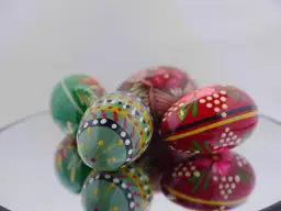 Hand-Painted Polish Pisanski Wooden Eggs
