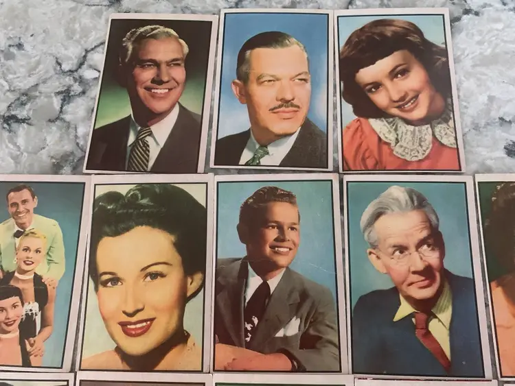 1953 Bowman Television and Radio Stars of NBC Card Lot