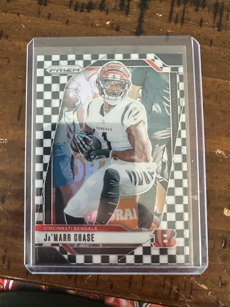 2024 Panini Prizm Jamarr Chase Black and White Checkerboard RARE SSP Bengals #57