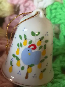 Vintage Lillian Vernon Christmas Partridge in a Pear Tree Bell 1988