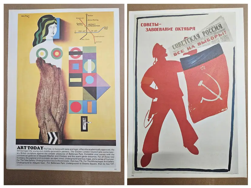 Frameable poster cutouts