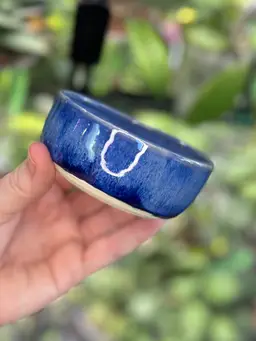 Handmade shallow pot, no drainage 3 Inch