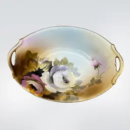 Hand Painted Trinket Dish Nippon 6.75”