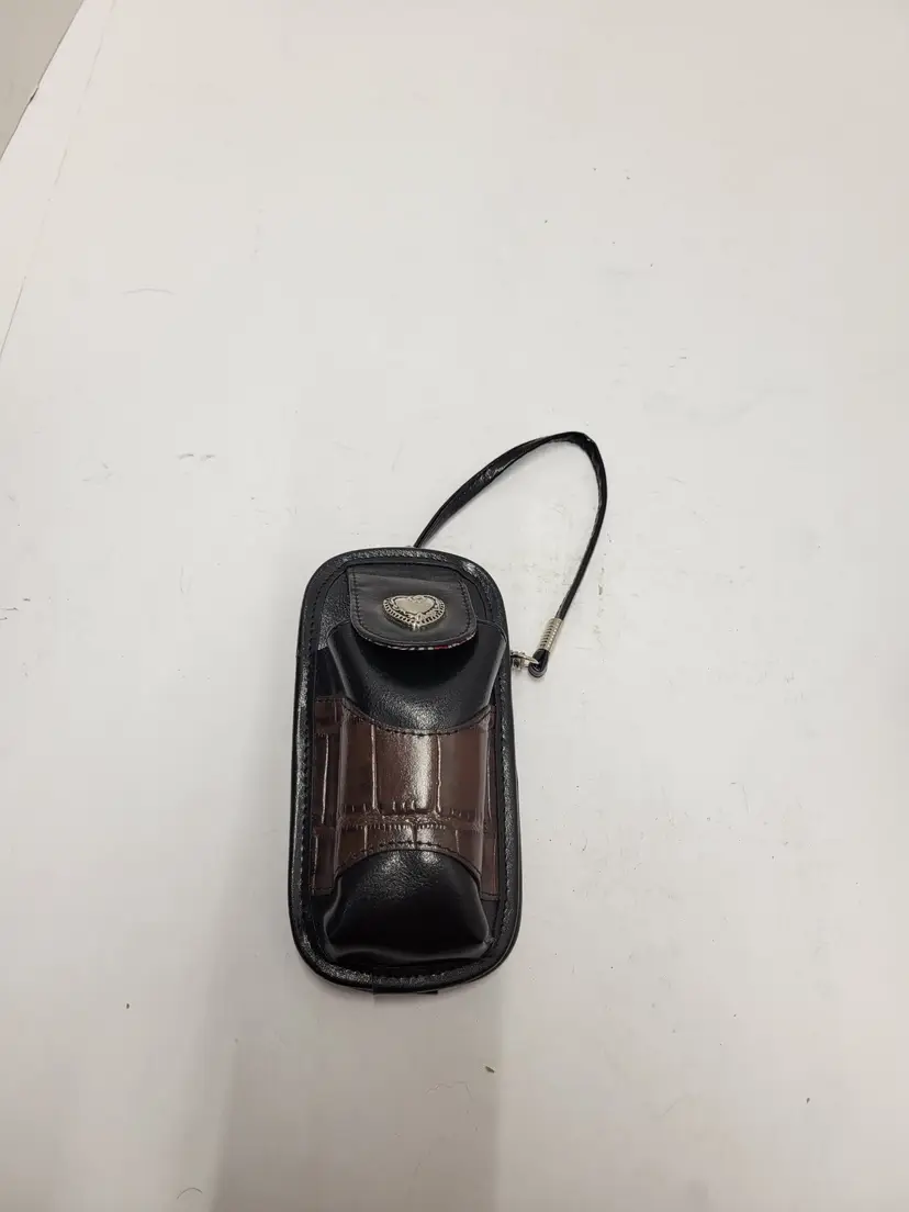 VTG Brighton Leather Cell Phone/glasses Case Mirror Coin Holder Id Area