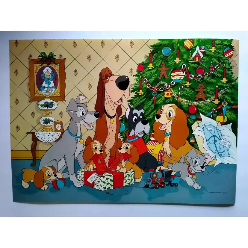 Disney Lady And The Tramp Original Poster Licensed Wall Art Christmas Gifts '70s