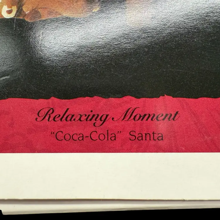 Hallmark Coca Cola Santa “Relaxing Moment”  Keepsake Ornament 1993 Christmas