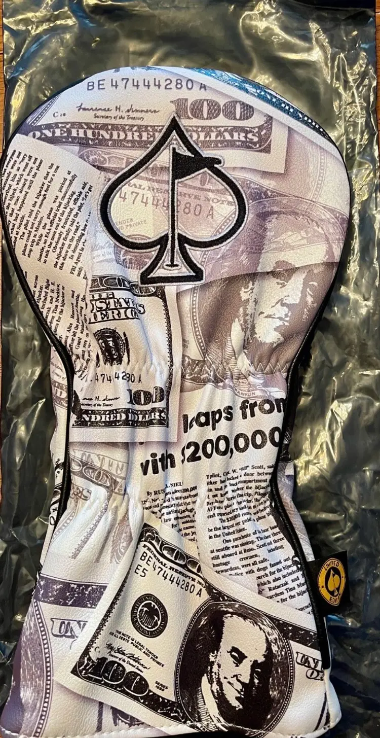 NEW Pins And Aces DB Cooper Money Hei$t Driver Headcover Sold Out