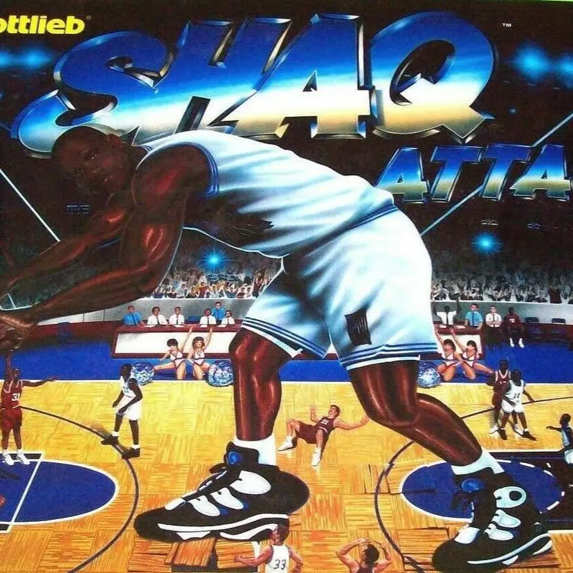 Shaq Attaq Shaquille O'Neal Pinball Translite Basketball 1994 Original Unused Sports Gift Idea