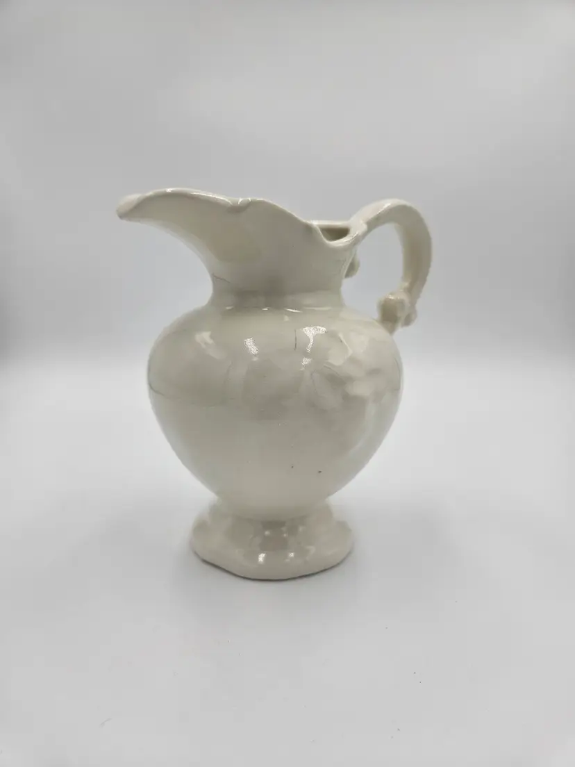 #D11 Ceramic White Pitcher