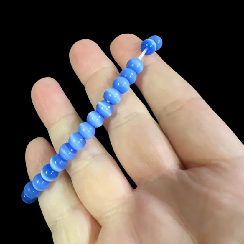 Blue Beaded Bracelet