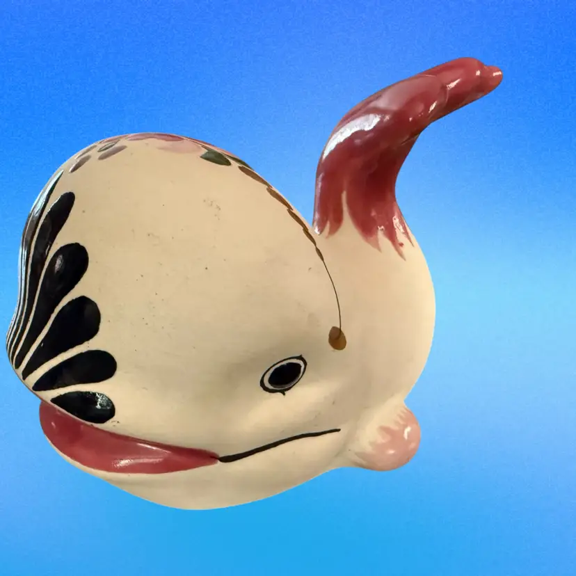 Tonala Pink Tip Tail Whale Signed