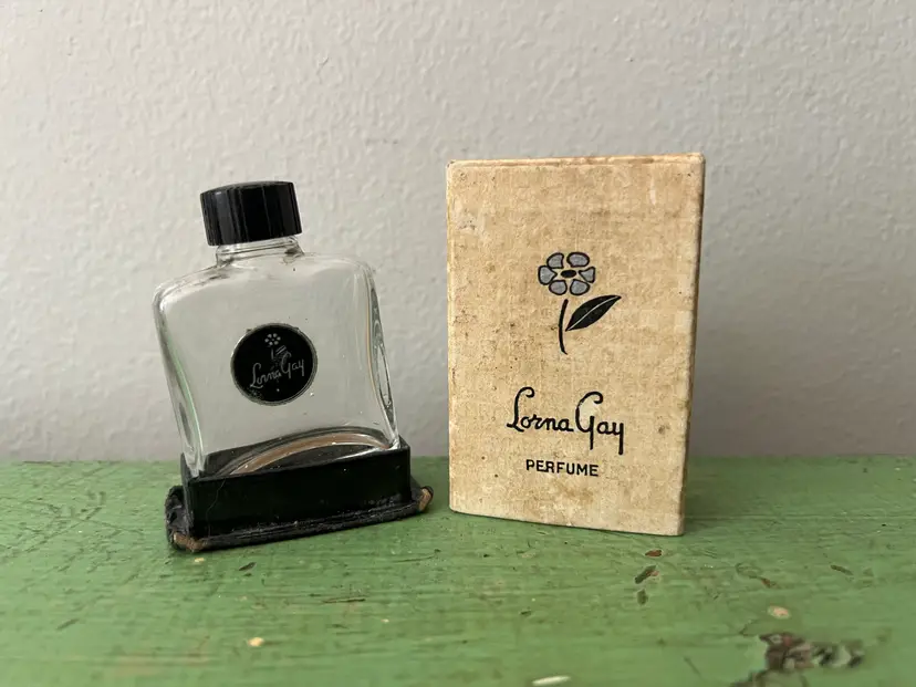 Lorna Gay Perfume Bottle in Original Box. 1950s Retro Collectible (Empty)