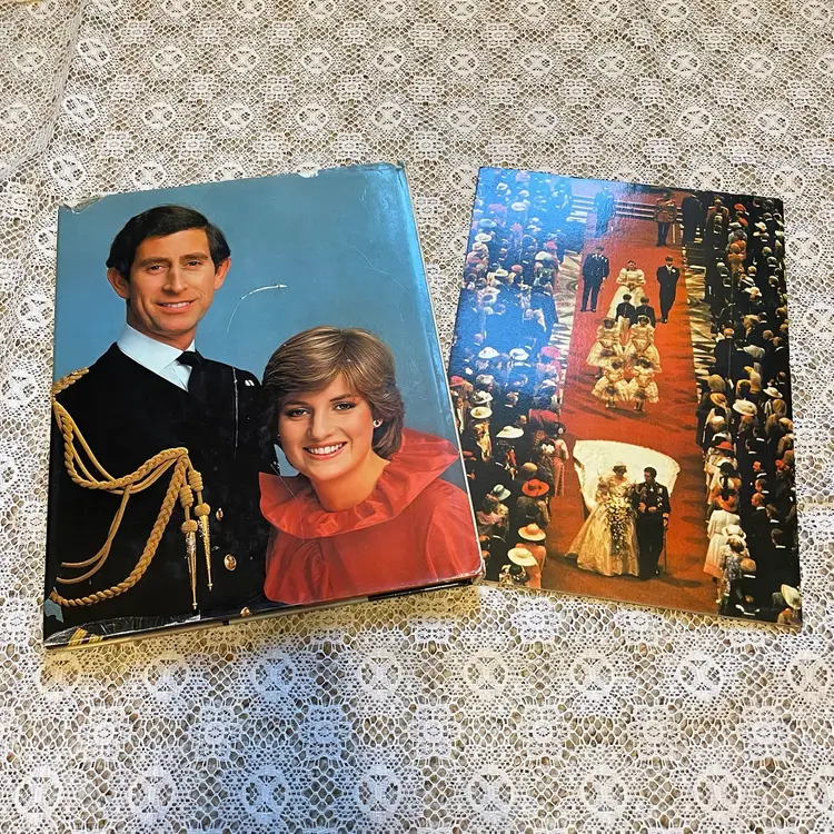 The Royal Wedding of Prince Charles and Lady Diana Spencer Book Lot Set of Two