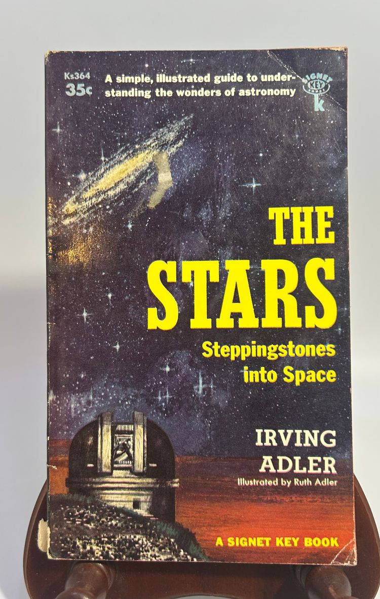 Vintage 'The Stars, Steppingstones into Space' Irving Adler Paperback Book 1958 Signet Key Books