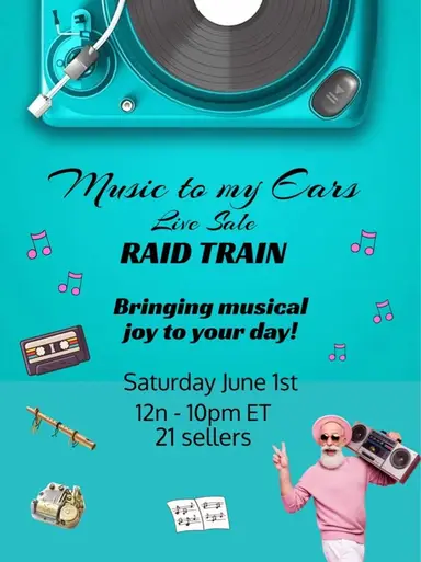 Music To My Ears Raid Train w/BirdandBloomThrift