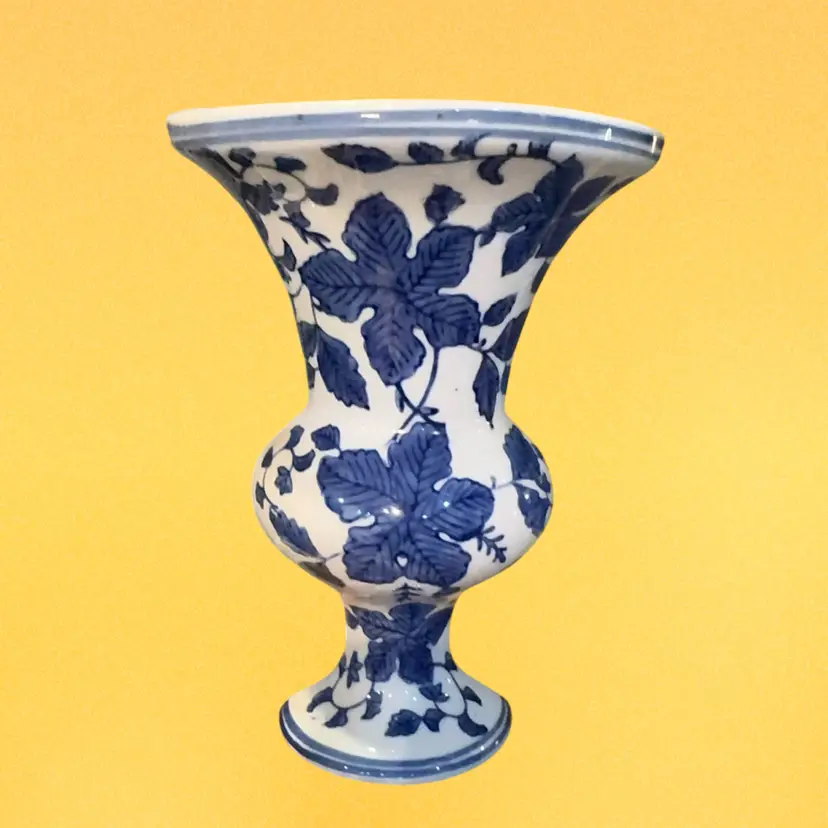 Blue And White Vase Wall Pocket