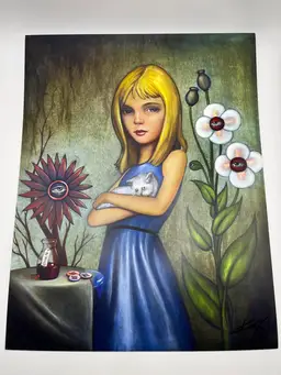 Alice In Wonderland Art Print Signed By Kevin Eslinger