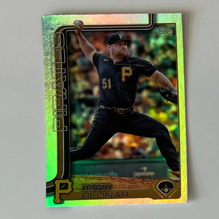 David Bednar Rainbow Foil Pittsburgh Pirates