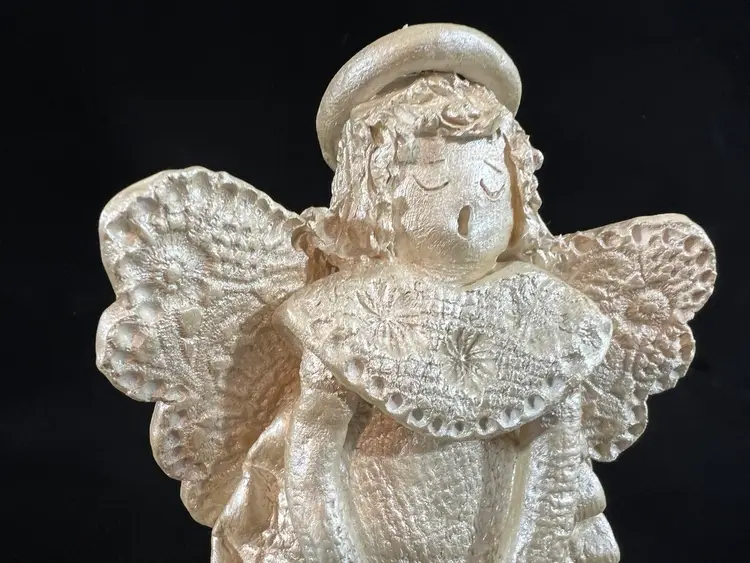 Christmas Angel - 6.5” Art Pottery - 2005 Signed By Mary