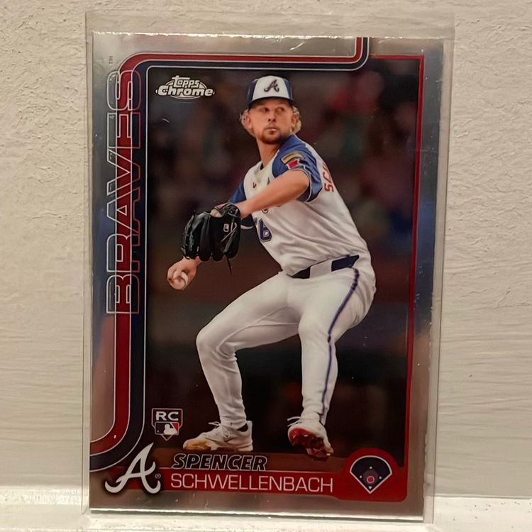 2025 Topps Chrome Spencer Schwellenbach RC Atlanta Braves