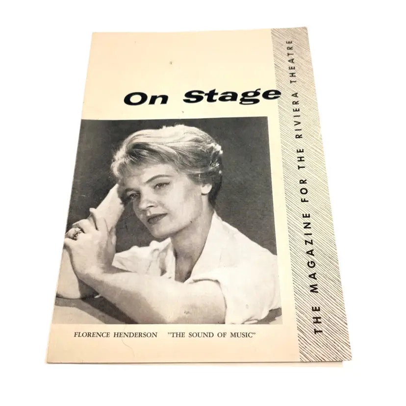 Vintage 1961 Playbill Featuring Florence Henderson In The Sound Of Music 9” x 6”