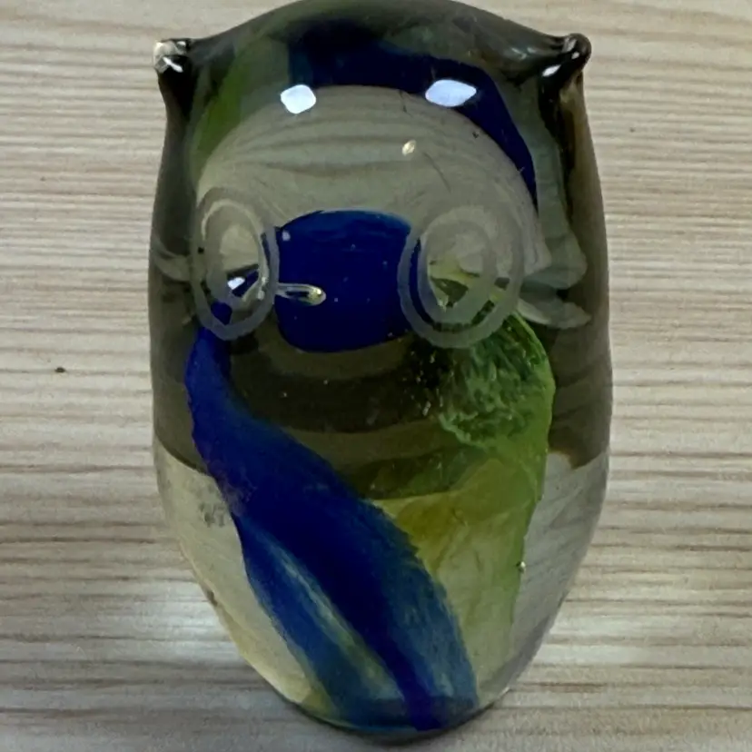 Ngwenya Art Glass Owl Paperweight