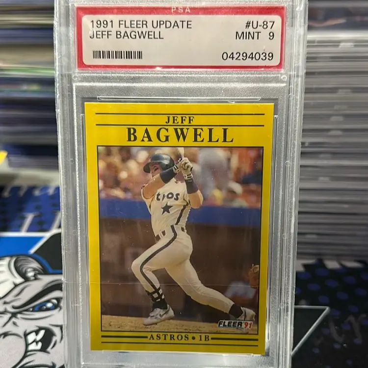 Jeff Bagwell 1991 Fleer Update RC PSA 9 Houston Astros