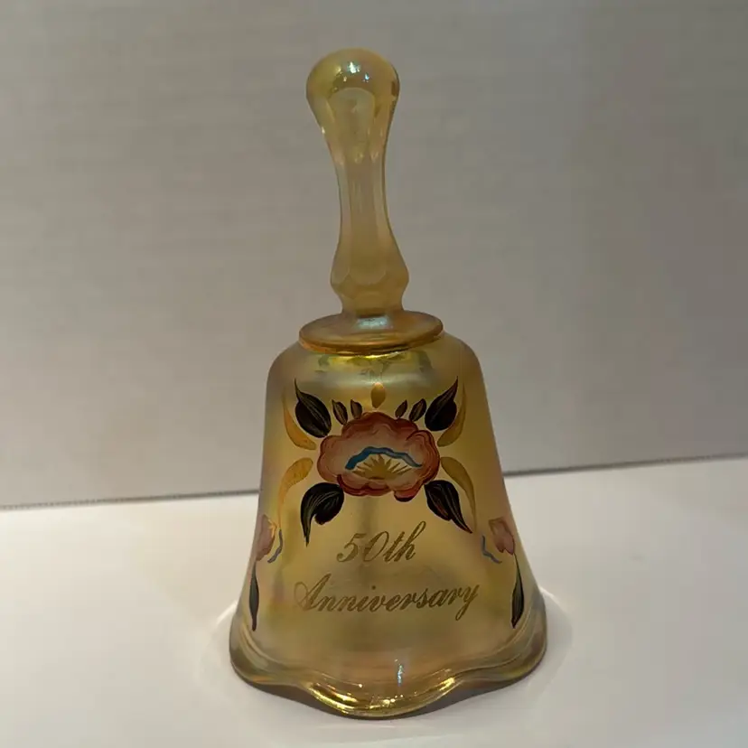 Fenton Iridescent 50Th Anniversary Bell