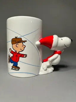 Snoopy Ice Skating Vase/Mug