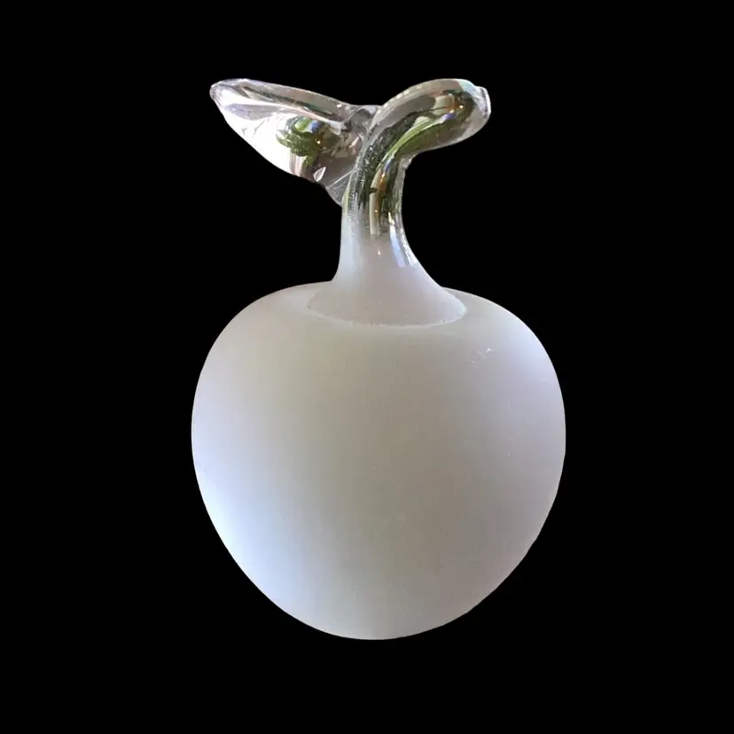 Frosted Apple Paperweight