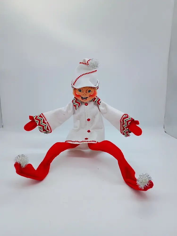 Annalee Christmas 2008 Candy Cane Baker Chef Elf  17 IN Tall Standing