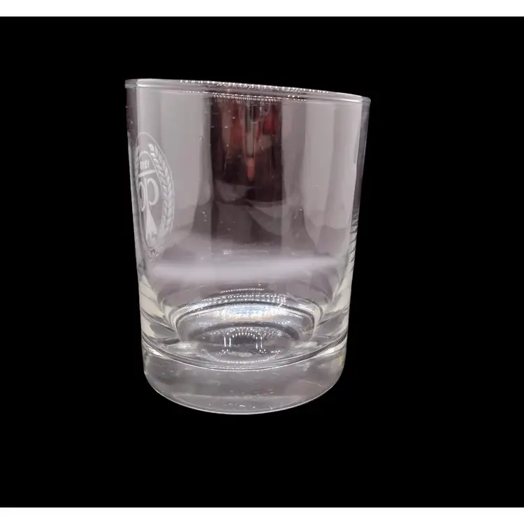 Antique CGA Golf 1910 Old Fashioned Rocks Glass Clear Frosted Embossment