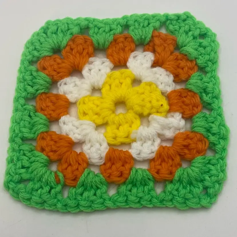 Vintage Granny Square Pot Holder