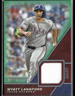 Wyatt Langford 2026 Topps Texas Rangers Player-Worn Memorabilia /99