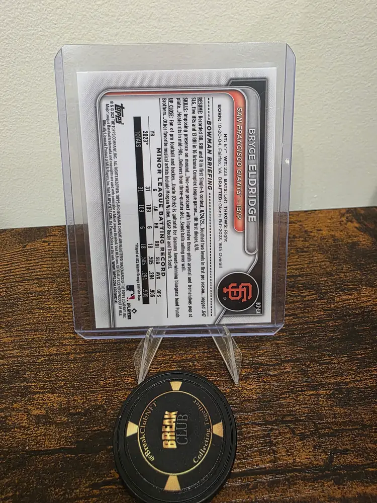 2024 Bowman Chrome Prospects Blue Raywave Refractor /150 Bryce Eldridge #BCP-134