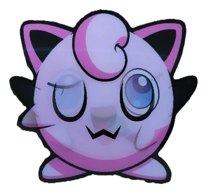 Pokemon Jigglypuff 3D Lenticular Decal 5" x 5" Anime Motion Car Sticker Decal