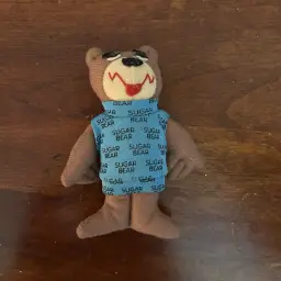 Vintage General Foods Post Golden Super Crisp Cereal 4.5” Mini Plush Sugar Bear