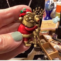 Santa Clays Brooch