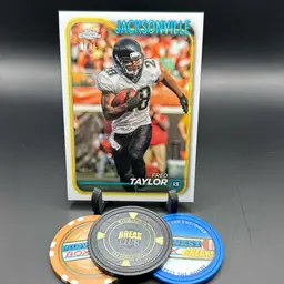Fred Taylor 01/15 White Sapphire SSP 2024 Topps Chrome Jacksonville Jaguars
