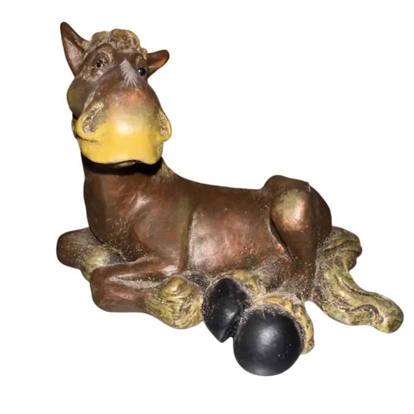 Retired Montana Silversmiths “Elmer’s horse Sense” Horse Figurine