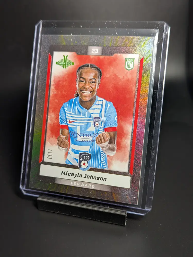 2025 Parkside NWSL Vol 1 Shimmer /100 Micayla Johnson RC Chicago Stars